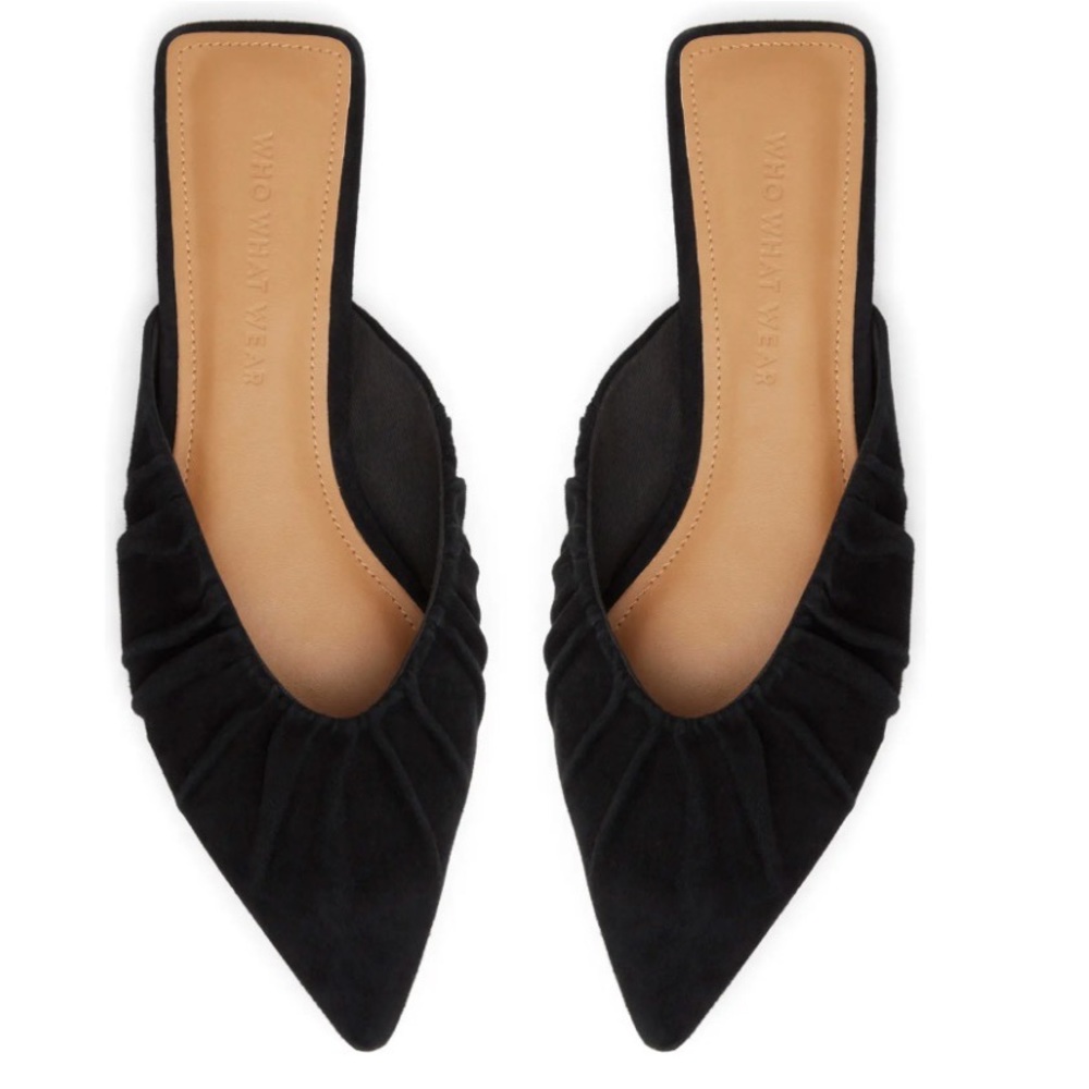 Who What Wear - black mules - size 7.5